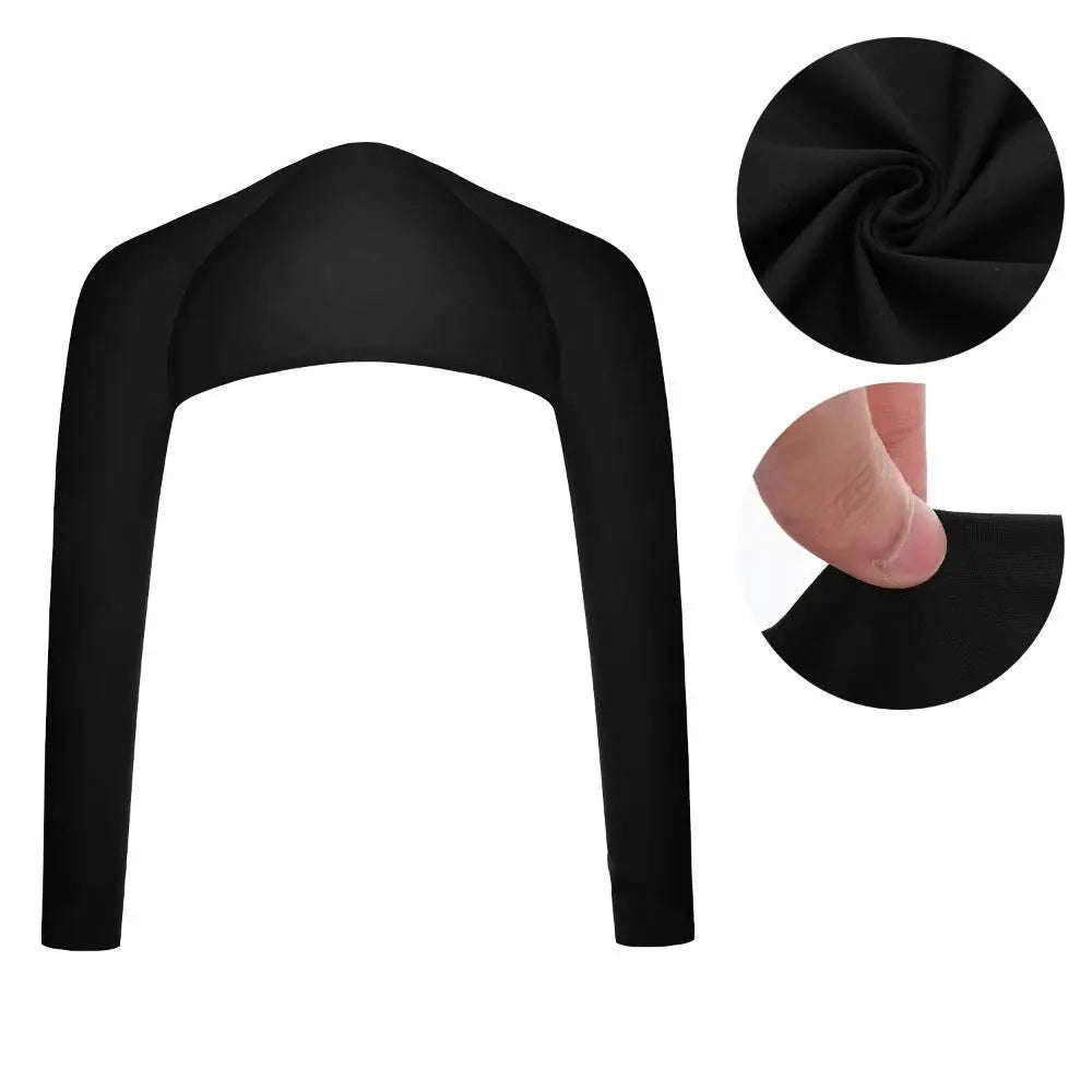 Women Muslim Long Shoulder Sleeves Shawl Arm Cover Undershirt Bodysuit Shrug Crop Top Modal Islamic Hijab Accessories