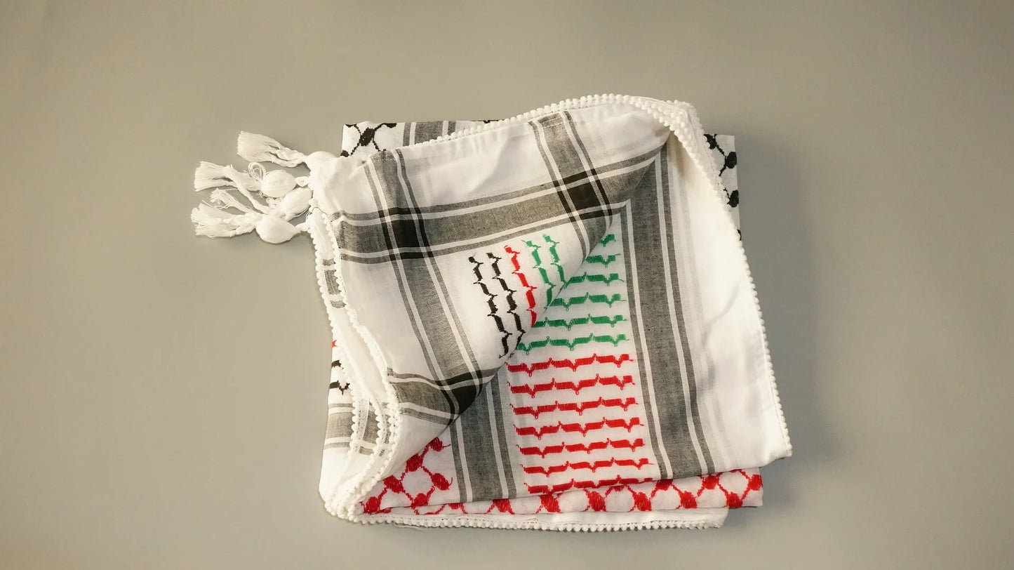 Islamic Print Scarf Unisex Lightweight Plaid Men Women Tassel Arab Desert Shemagh KeffIyeh Scarf Shawl Hijab Wrap Pashmina sjaal