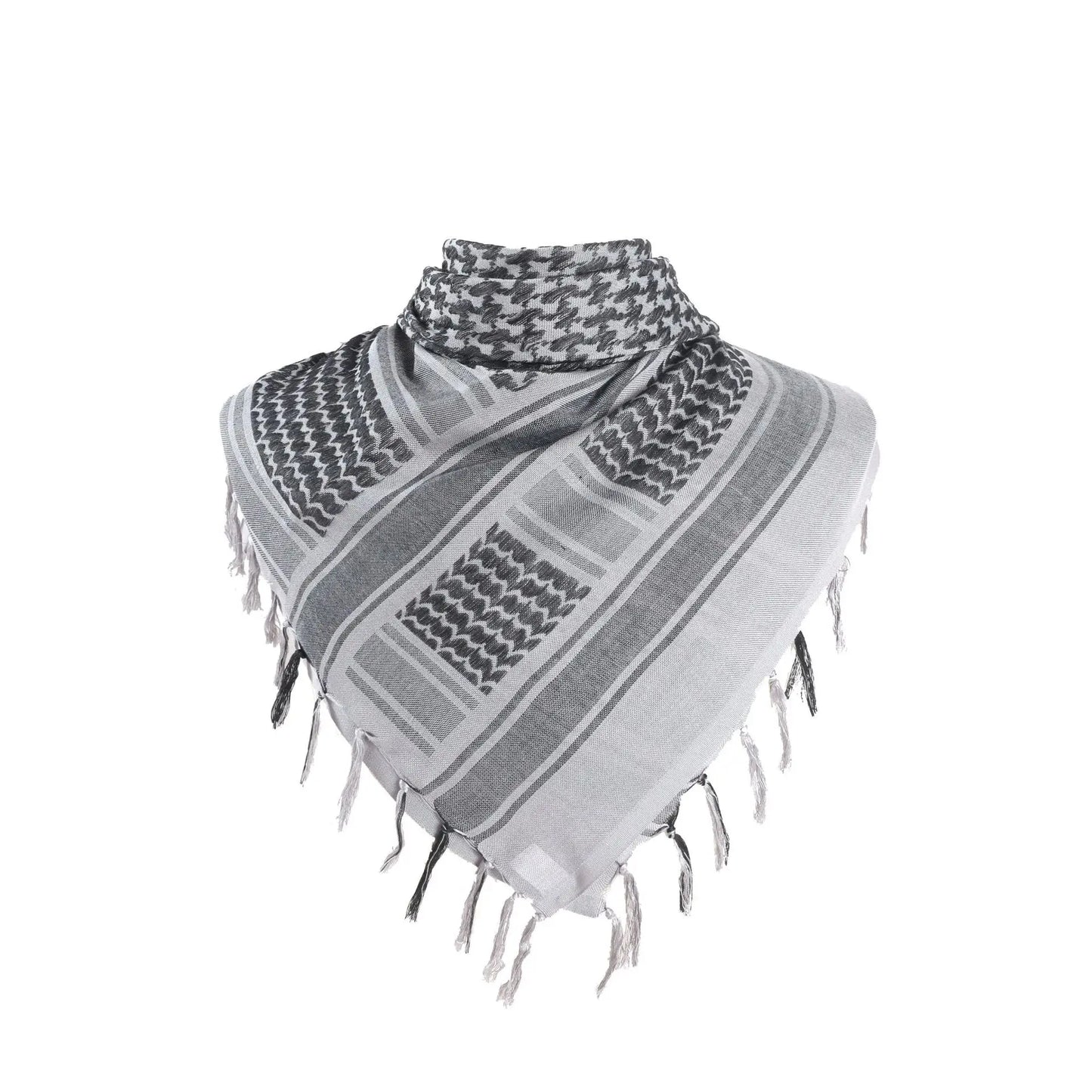 Islamic Print Scarf Unisex Lightweight Plaid Men Women Tassel Arab Desert Shemagh KeffIyeh Scarf Shawl Hijab Wrap Pashmina sjaal