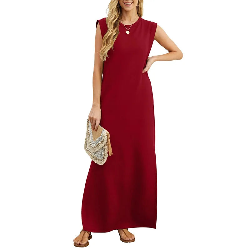 Fashion Silky Inside dress Muslim Dresses Sleeveless Long Muslim Abayas female islamic abayas muslim robes