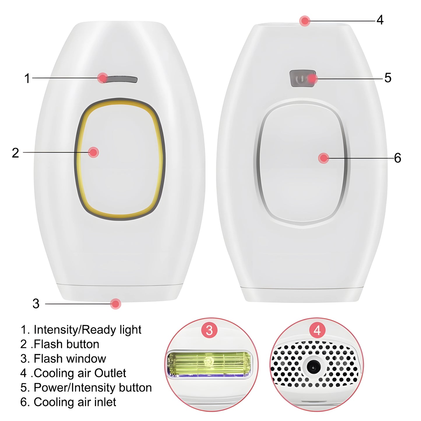 IPL laser freezing point hair removal instrument photon painless armpit hair leg hair lip hair skin rejuvenation device