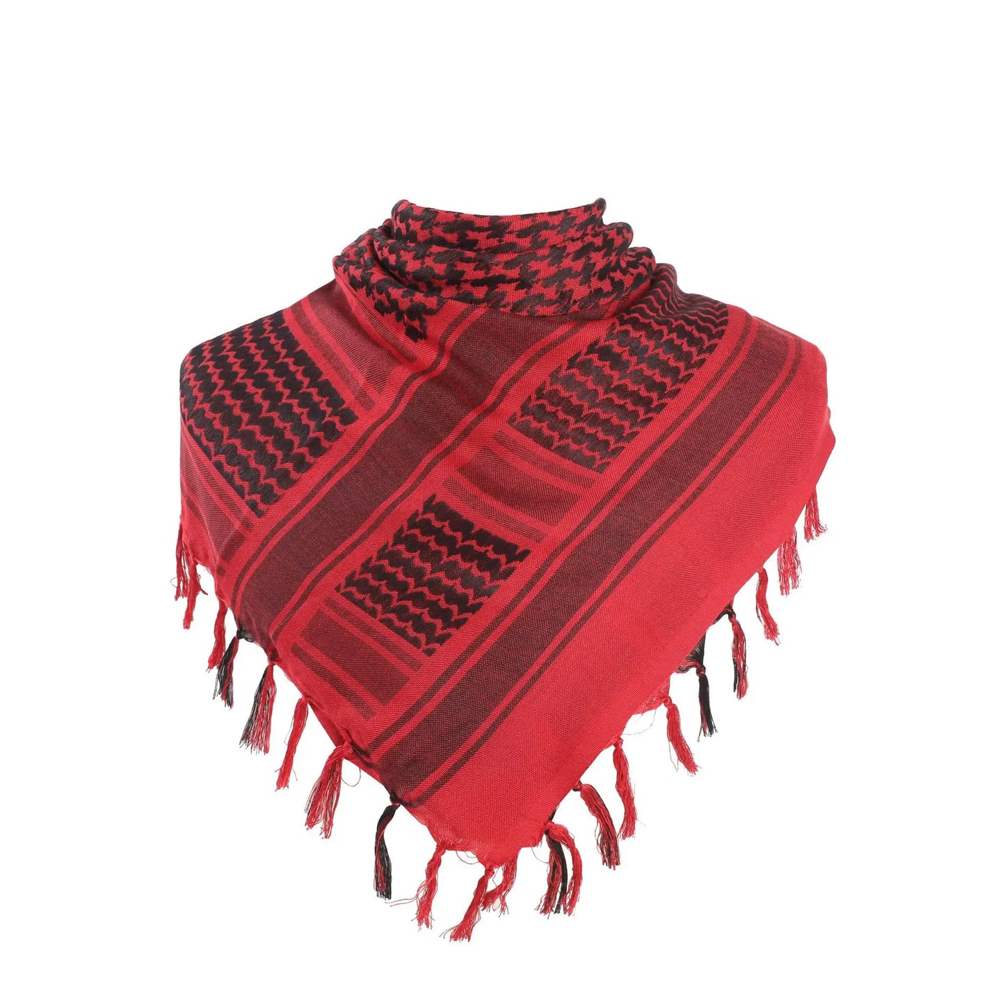 Islamic Print Scarf Unisex Lightweight Plaid Men Women Tassel Arab Desert Shemagh KeffIyeh Scarf Shawl Hijab Wrap Pashmina sjaal