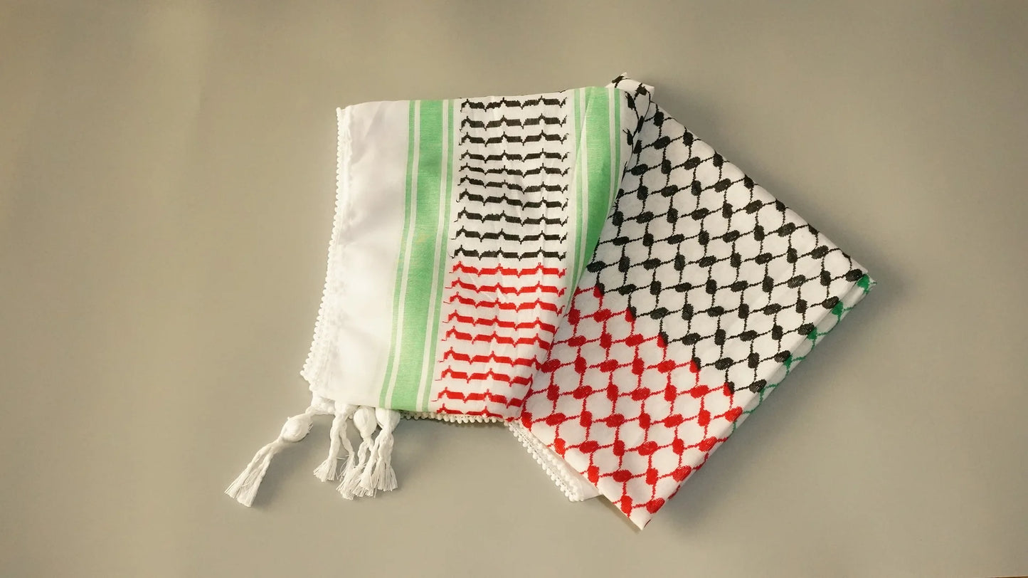 Islamic Print Scarf Unisex Lightweight Plaid Men Women Tassel Arab Desert Shemagh KeffIyeh Scarf Shawl Hijab Wrap Pashmina sjaal