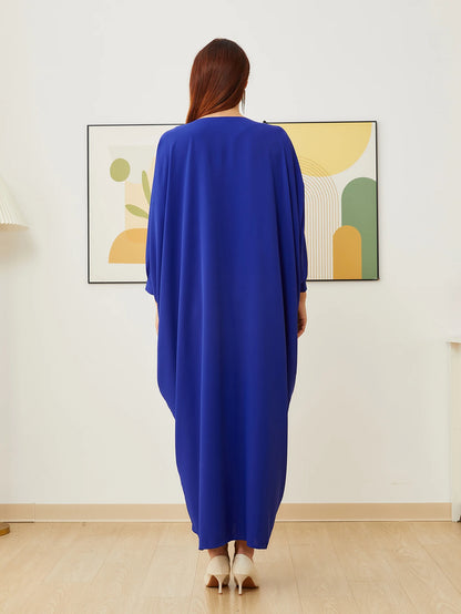 DEVCHATA Elegant Muslim Abaya Dress Ramadan Plain Woman Kaftan Prayer Islamic Clothing Modest Robe