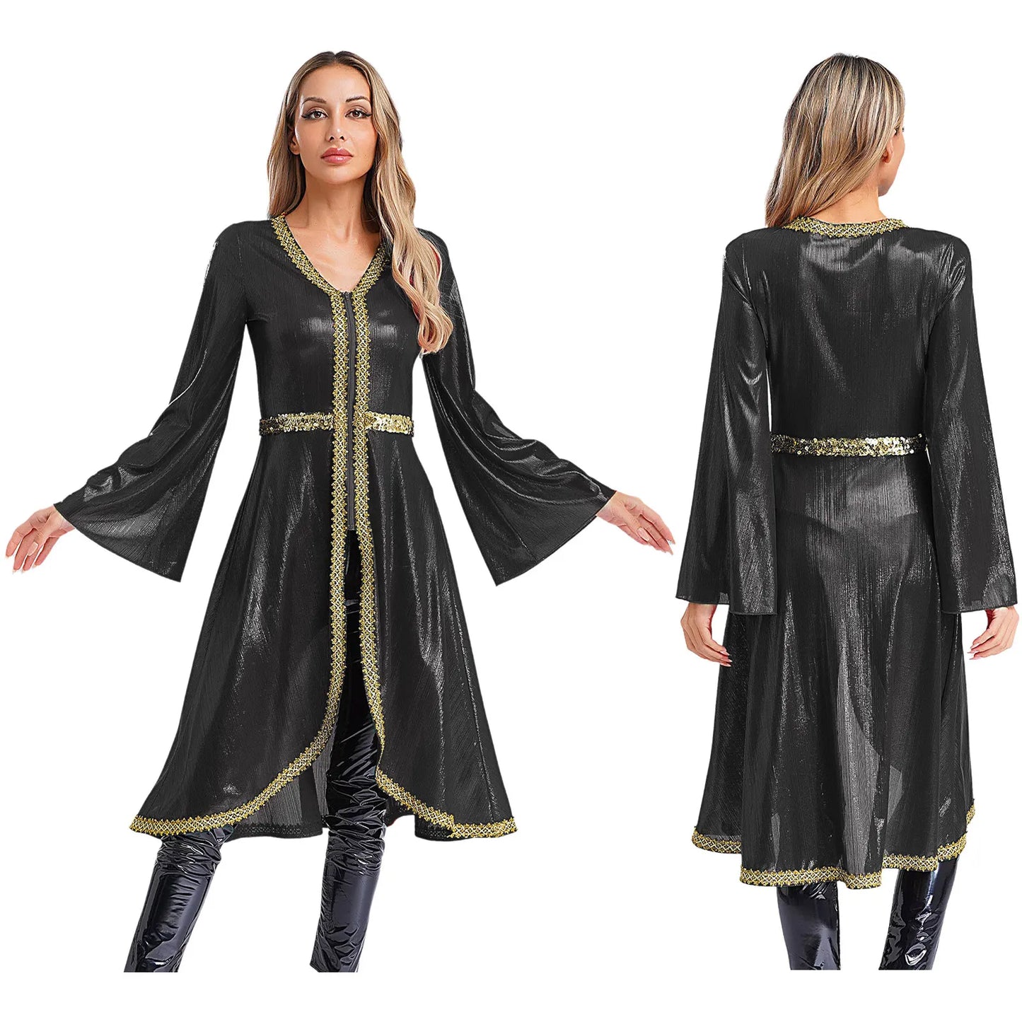 Women Muslim Abaya Dress Thobe Long Sleeve High Waist Embroidery Caftan Dress Islamic Dubai Moroccan Kaftan Fancy Eid Dress