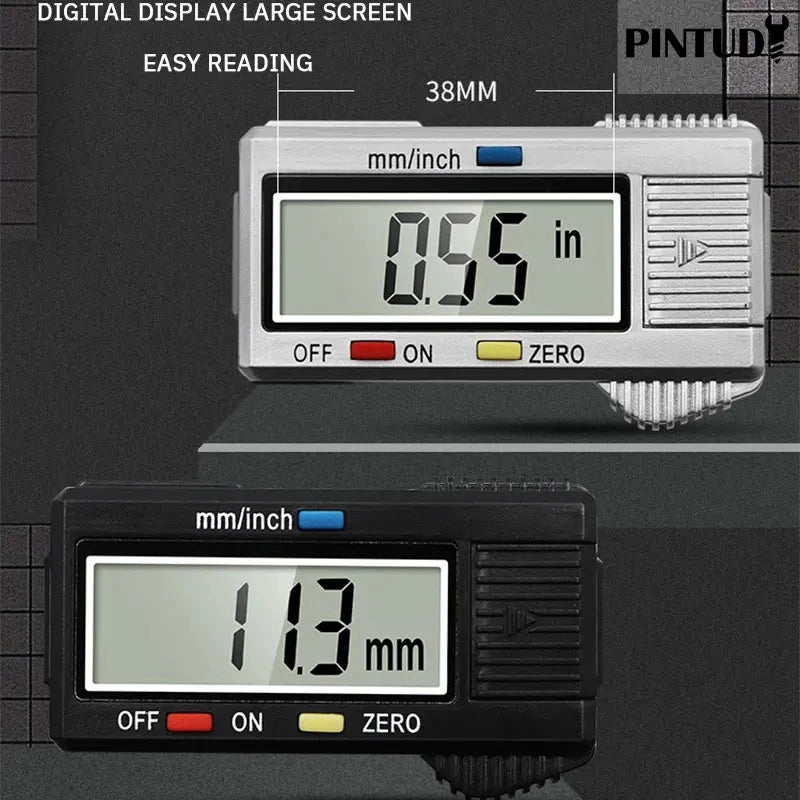 1PC Plastic Vernier Caliper Digital Display Caliper Mini Text Play Caliper Student Vernier Ruler 0 to 150mm Measuring Tool