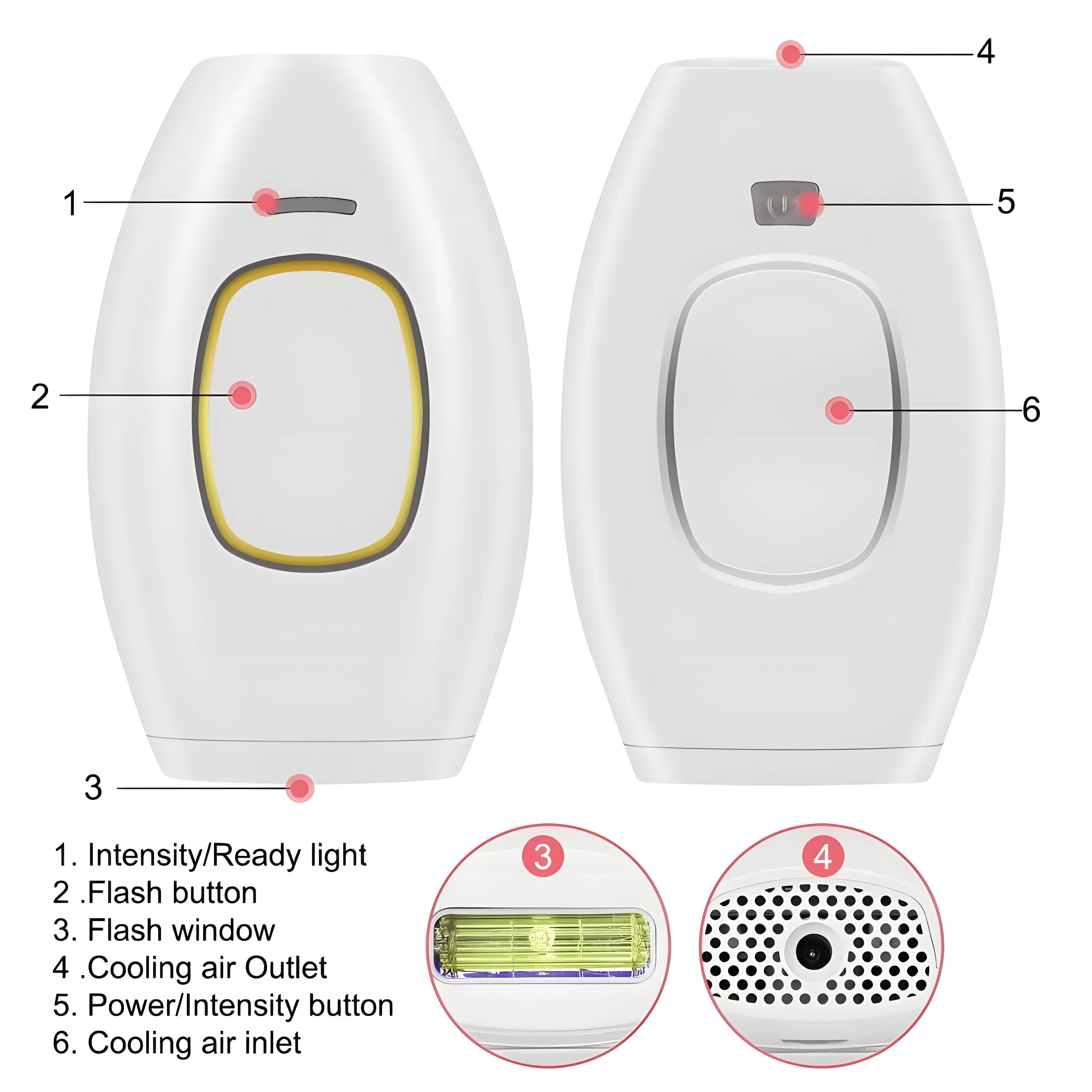 IPL laser freezing point hair removal instrument photon painless armpit hair leg hair lip hair skin rejuvenation device